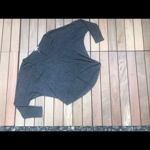 KINA Grey Three Quarter Sleeve V Neck Top